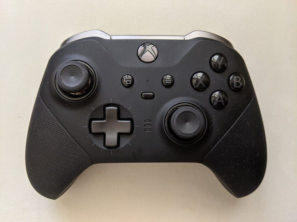 Black Xbox Elite Wireless Controller Series 2 seen from above